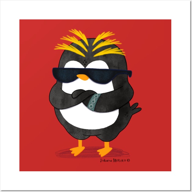 Sid the Rockhopper Penguin Wall Art by thepenguinsfamily